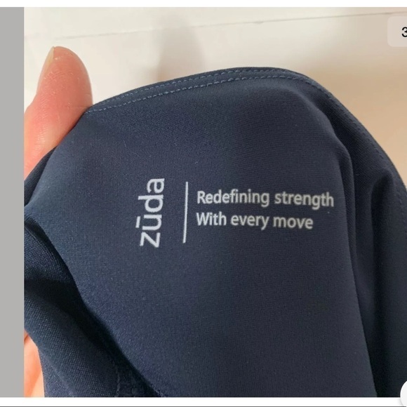 Zuda Womens Z Stretch Momentum Navy Leggings Small - Picture 5 of 9